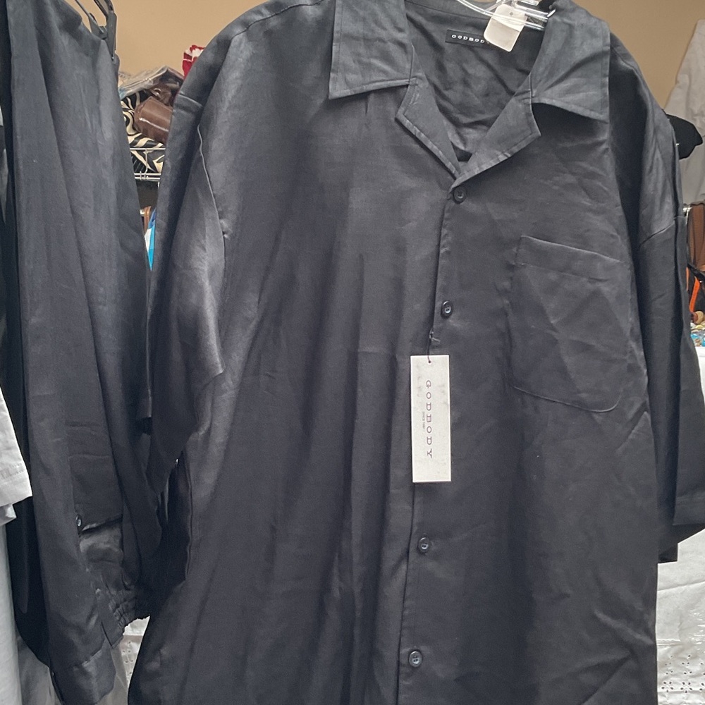Elegant Black Button-Down Shirt  and pant for Men